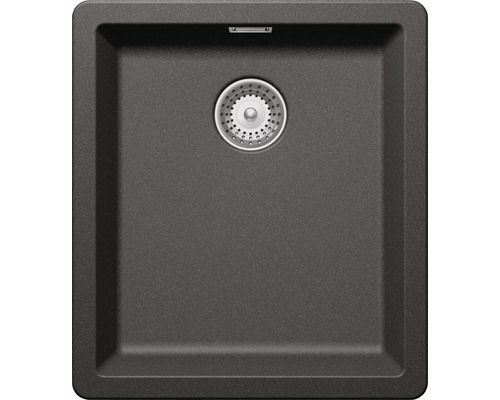 Évier Schock Greenwich N-100S 406 x 456 mm stone GREN100SUSTO sans égouttoir Evier simple en matériau composite avec crépine