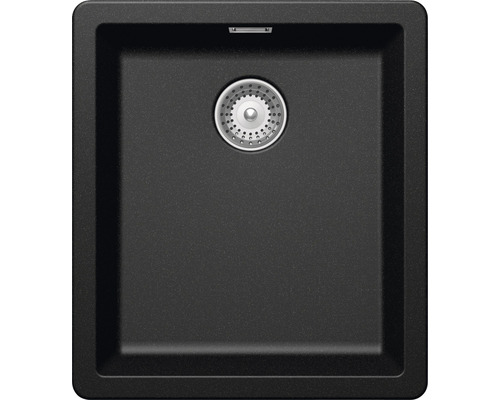 Évier Schock Greenwich N-100S 406 x 456 mm magma GREN100SUMAG sans égouttoir Évier en granit avec garniture d''écoulement