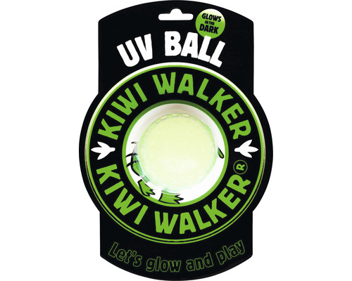 Jouet pour chiens Kiwi Play Glow Ball Maxi transparent 7 cm