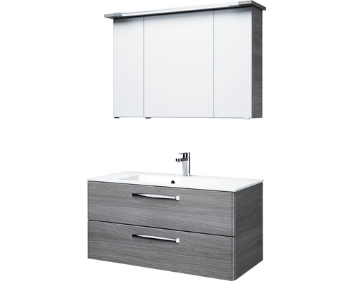 Meuble sous-vasque avec lavabo et armoire de toilette pour salle de bains