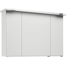 Badmöbel-Set Pelipal Kumba BxHxT 107 x 200 x 50 cm Frontfarbe weiß hochglanz mit Mineralguss-Waschtisch weiß 99.107012509