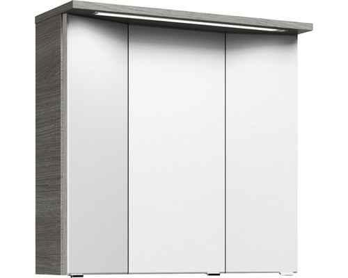 Spiegelschrank mit drei Türen und integrierter Beleuchtung