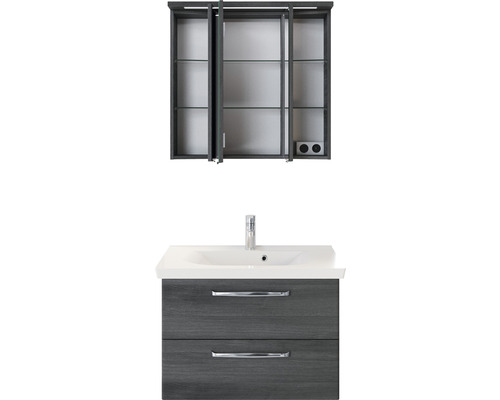 Waschtisch mit Unterschrank und Spiegelschrank für das Badezimmer