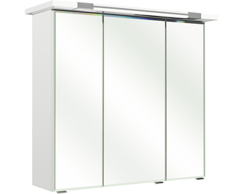 Armoire de toilette à trois portes avec éclairage