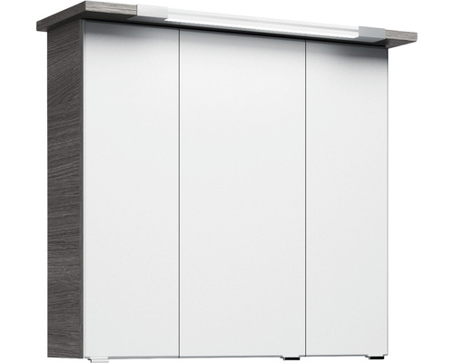 Badezimmerschrank mit drei Türen und Beleuchtung