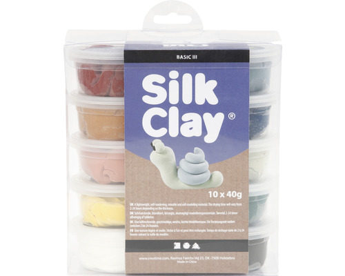 Silk Clay® Pastellfarben 10x40 g