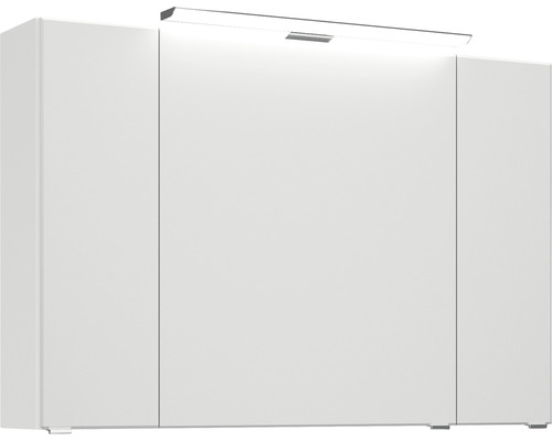 Weißer Spiegelschrank mit Beleuchtung für das Badezimmer