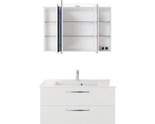 Waschtischkombination mit Spiegelschrank für das Badezimmer