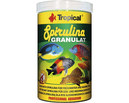 Nourriture granulée Tropical Spirulina 36% Granulés 1 l