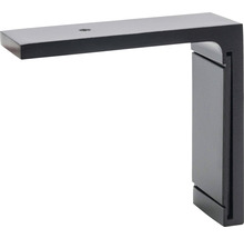 Wandträger für Vorhangschiene Smart schwarz 7,3 cm