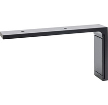 Support mural pour rail de rideau Smart noir 12,2 cm