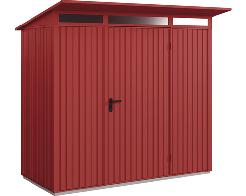 Abri de jardin Hörmann EcoStar Trend-P type 1 RAL3014 porte à un vantail 238 x 107,8 cm rouge