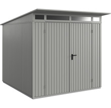 Gartenhaus Hörmann EcoStar Trend-P Typ 2 RAL9007 Doppeltür 247,9 x 283,4 cm grau