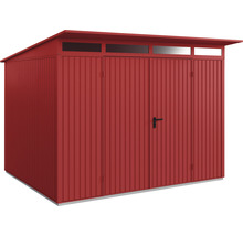 Gartenhaus Hörmann EcoStar Trend-P Typ 3 RAL3004 Doppeltür 312,7 x 283,4 cm rot