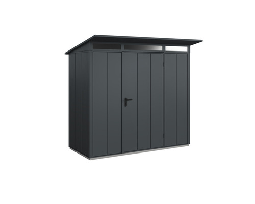 Abri de jardin en métal avec toit monopente
