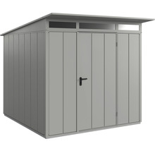 Gartenhaus Hörmann EcoStar Elegant-P Typ 2 RAL9007 Einzeltür 247,9 x 283,4 cm grau
