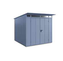 Gartenhaus Hörmann EcoStar Elegant-P Typ 2 RAL5014 Doppeltür 247,9 x 283,4 cm blau