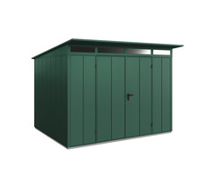 Gartenhaus Hörmann EcoStar Elegant-P Typ 3 RAL6005 Doppeltür 312,7 x 283,4 cm grün