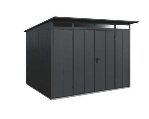 Gartenhaus Hörmann EcoStar Elegant-P Typ 3 RAL7016 Doppeltür 302,8 x 238 cm anthrazit