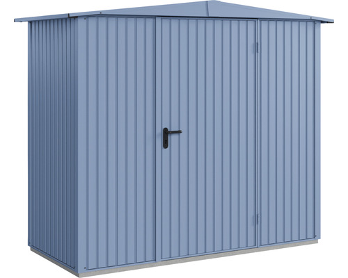Abri de jardin métallique avec double porte pour le rangement de jardin