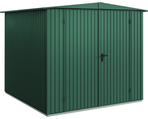 Abri de jardin métallique avec double porte
