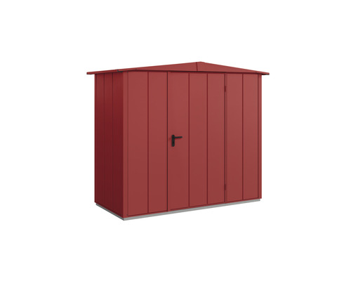 Abri de jardin Hörmann EcoStar Elegant-S, type 1 RAL3004 porte à un vantail 258,8 x 121,3 cm rouge