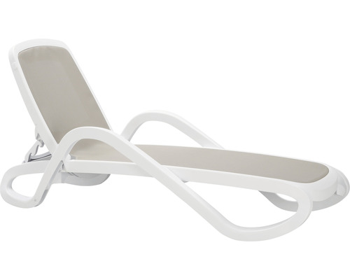 Chaise longue empilable Alfa Best 71 x 195 x 30 cm plastique blanc