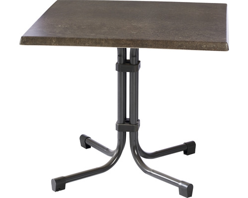 Table pliante Best Boulevard 80 x 142 x 72 cm rectangulaire acier anthracite