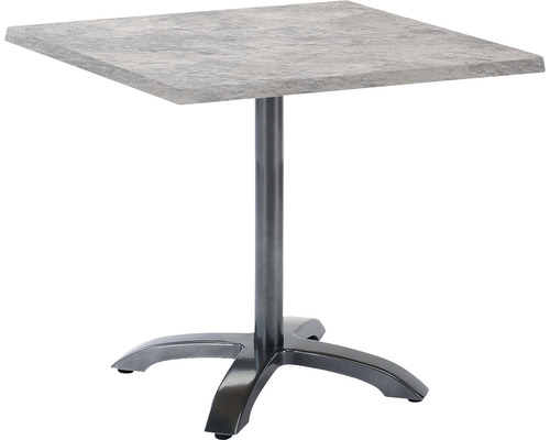 Table pliante Best Maestro 80 x 80 x 73 cm rectangulaire aluminium anthracite béton