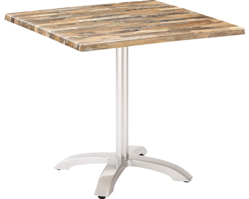 Table pliante Best Maestro 80 x 123 x 73 cm rectangulaire aluminium argent maracaibo