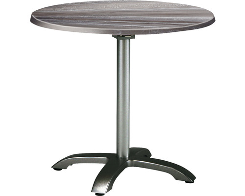 Table pliante Best Maestro 90 x 129 x 73 cm ronde aluminium anthracite tempera