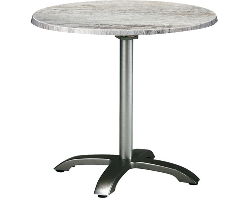 Table pliante Best Maestro 90 x 128 x 73 cm ronde aluminium anthracite montpellier