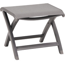 Tabouret pliant en aluminium et textile