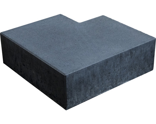 Beton Blockstufe mit Fase 90° anthrazit 50/50 x 35 x 16 cm