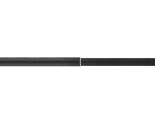 Tringle à rideaux téléscopique en métal Premium & Loft Black Line noir 240-400 cm Ø 28 mm