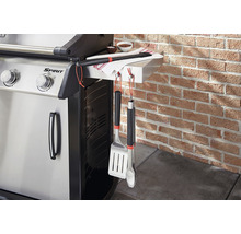 Barbecue à gaz Weber Spirit avec ustensiles de barbecue et bol à sauce