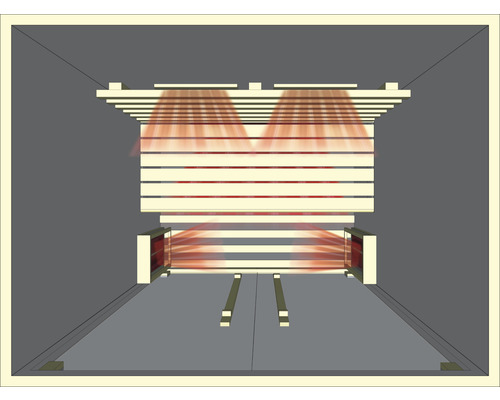 Aperçu d''un radiateur infrarouge dans la pièce