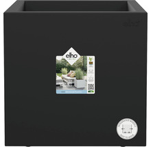 Pot de fleurs carré avec roues intégrées