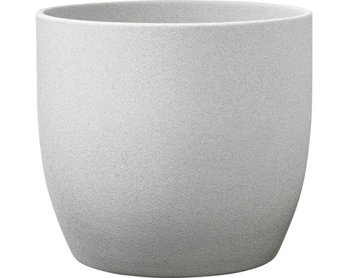 Cache-pot Soendgen Basel Stone céramique Ø 21 cm h 20 cm gris clair