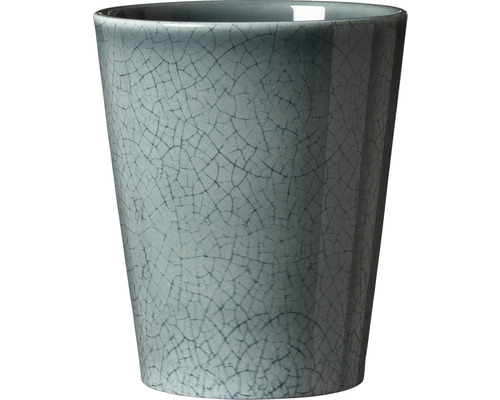 Vase à orchidée Soendgen Medina Glaze céramique Ø 13 cm h 15 cm pétrole craquelé