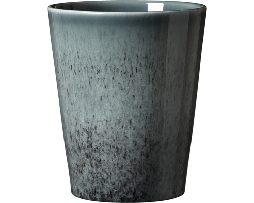 Vase à orchidée Soendgen Medina Glaze céramique Ø 13 cm h 15 cm pétrole Gobelet en céramique pour boissons