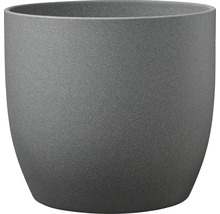 Übertopf Soendgen Basel Stone Keramik Ø 19 cm H 18 cm dunkelgrau