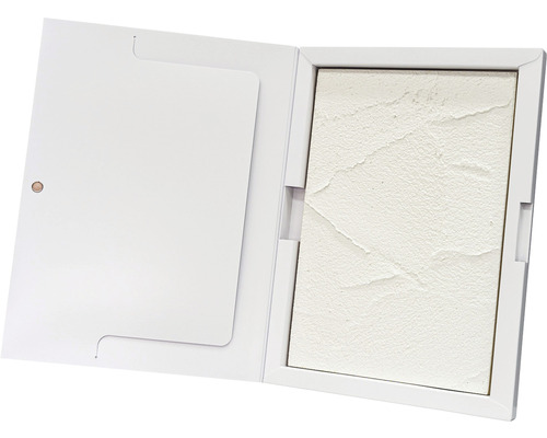 Carte d''échantillons ouverte avec motif d''enduit