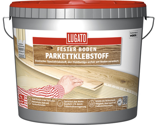 Eimer Parkettklebstoff von Lugato für feste Böden
