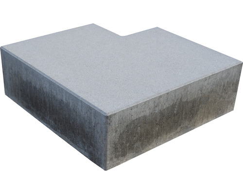 Pavé en béton avec chanfrein 90° gris 50/50 x 35 x 16 cm