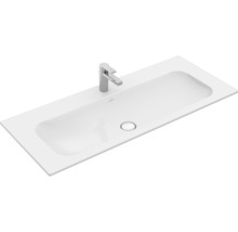 Weißes Keramik Waschbecken mit Armatur