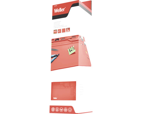 Tapis antidérapant pour travaux de soudure Weller WLACCWSM1-02 taille « grand », rouge