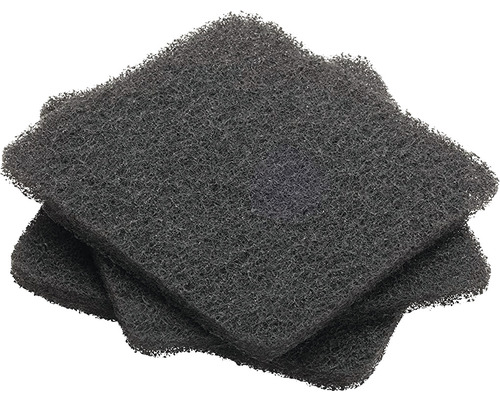 Trois tampons de nettoyage en fibres abrasives