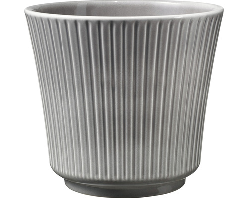 Pot de fleurs pot pour plantes Soendgen céramique argile 16 x 16 x 14 cm gris