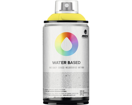 Peinture aérosol MTN Montana Water Based RV-222 Cadmium Yellow Light 300 ml